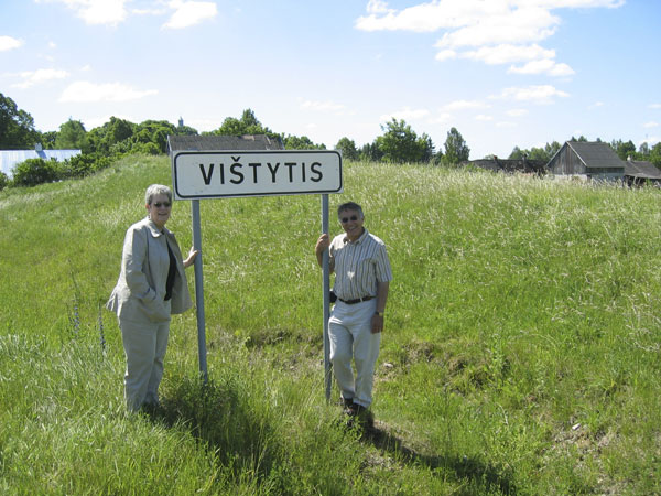 Our first stop: The entrance to Vištytis