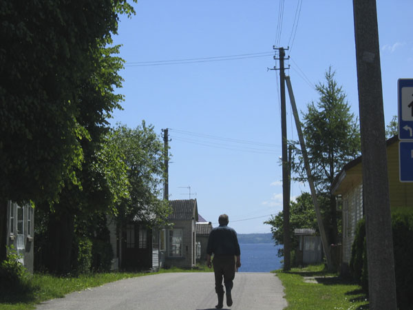 the view West towards the lake