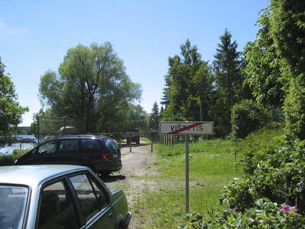 at the border in this picture: you can see all of the barbed wire and fencing